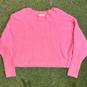 Jessica Simpson Vibrant Pink Fuzzy Sweater